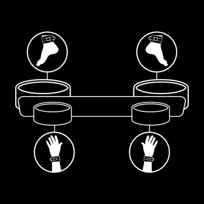 Barra Separadora para Bondage con Forro de Neopreno - Fetish Submissive