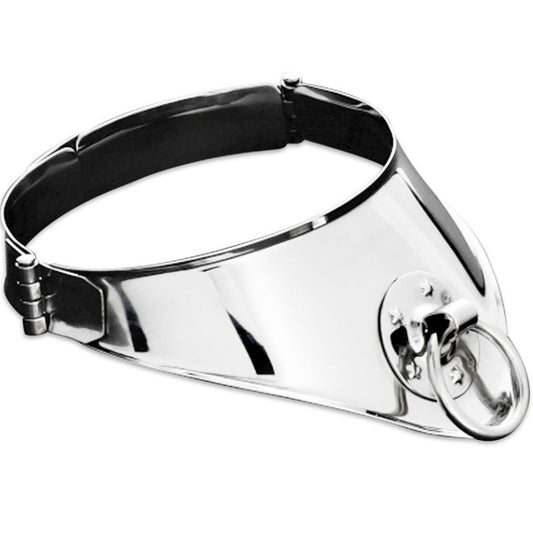 Collar de Restricción con Anilla y Candado de 12.5 cm - Metal Hard