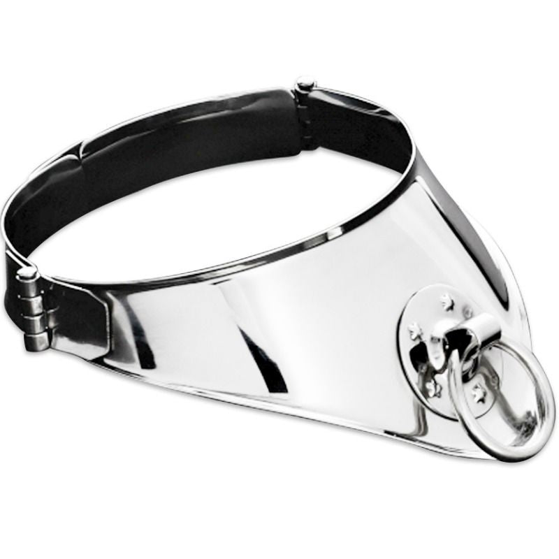 Collar de Restricción con Anilla y Candado de 12.5 cm - Metal Hard