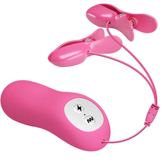 Vibrador Romántico Fucsia con Onda Vibratoria y Electroshock