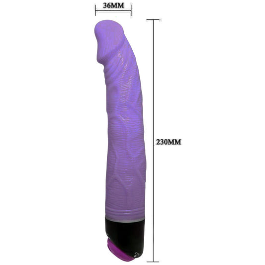 "Descubre el Placer Inigualable: Vibrador Realístico Lila de Suave Textura y Potentes Vibraciones"