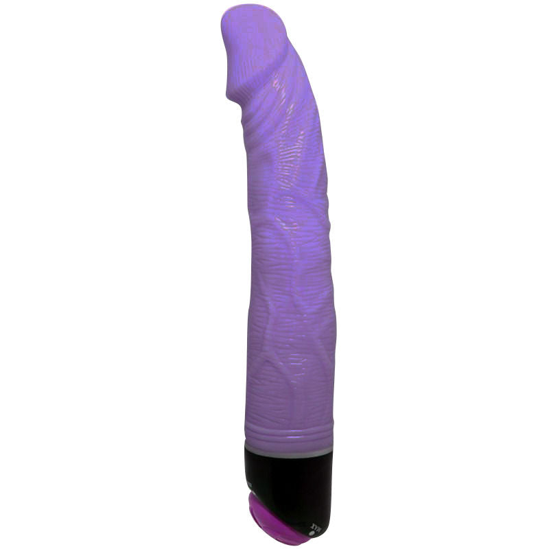 "Descubre el Placer Inigualable: Vibrador Realístico Lila de Suave Textura y Potentes Vibraciones"