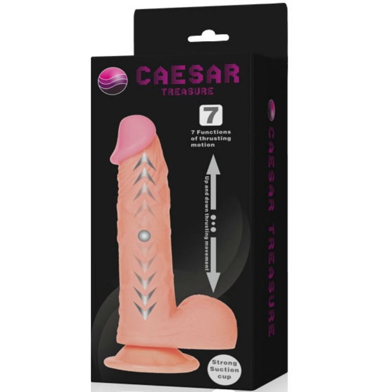 Dildo Realístico Caesar: Placer Máximo con Ventosa Fuerte y Función Up&Down, 7 Modos de Estimulación
