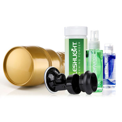 KIT FLESHLIGHT - Kit de iniciación con masturbador y lubricantes