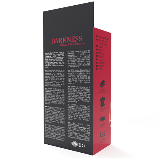 Mordaza Transpirable Roja Darkness para Juegos de Pareja