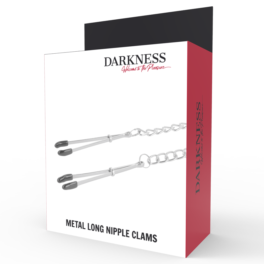 Pinzas Ajustables para Pezones de Metal - Darkness: Sensaciones Intensas y Comodidad