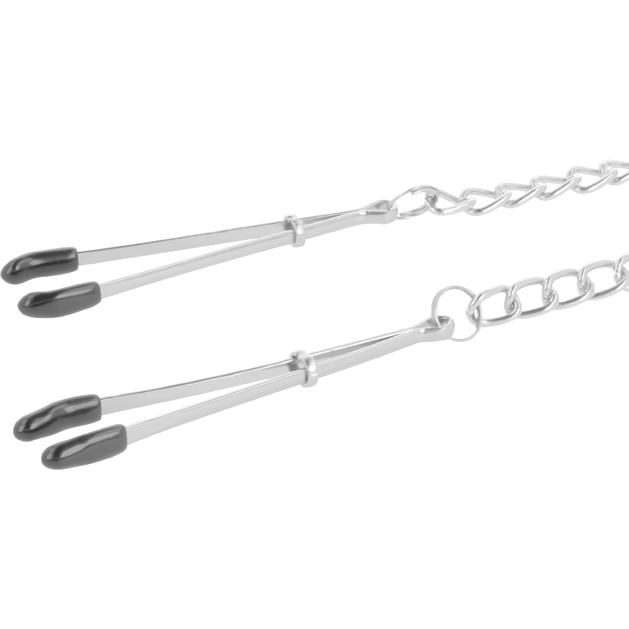 Pinzas Ajustables para Pezones de Metal - Darkness: Sensaciones Intensas y Comodidad