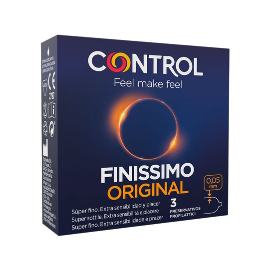 Preservativos Ultradelgados FINISSIMO CONTROL - Pack de 3 Unidades
