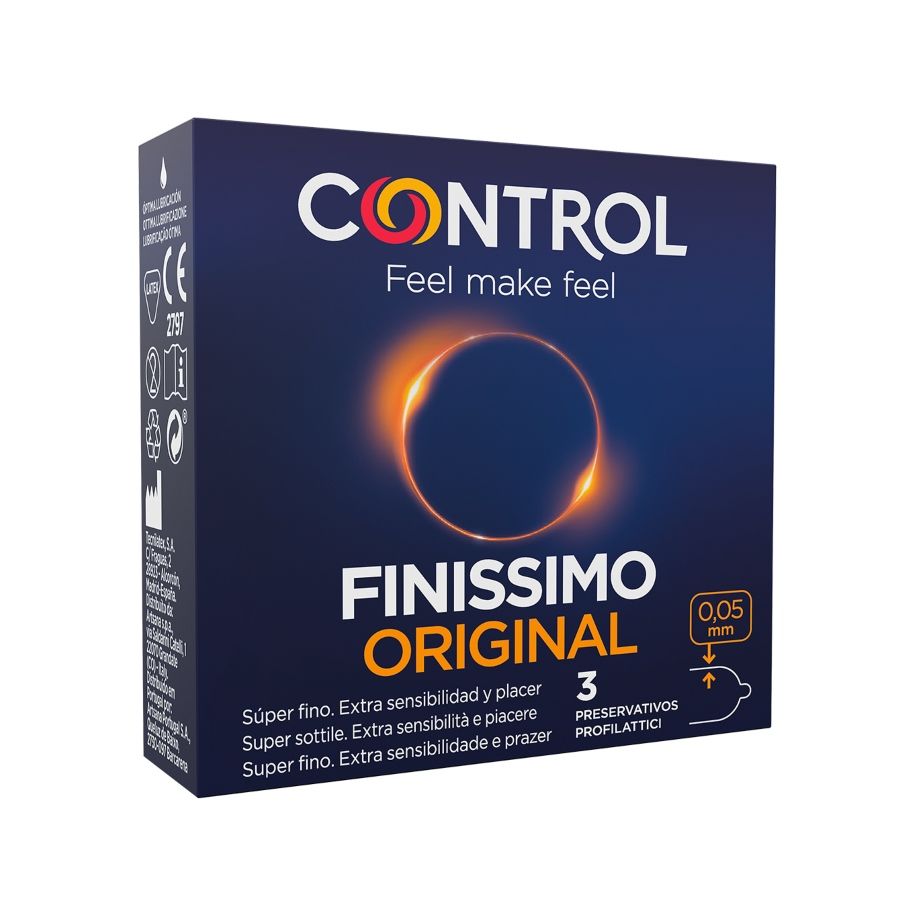 Preservativos Ultradelgados FINISSIMO CONTROL - Pack de 3 Unidades