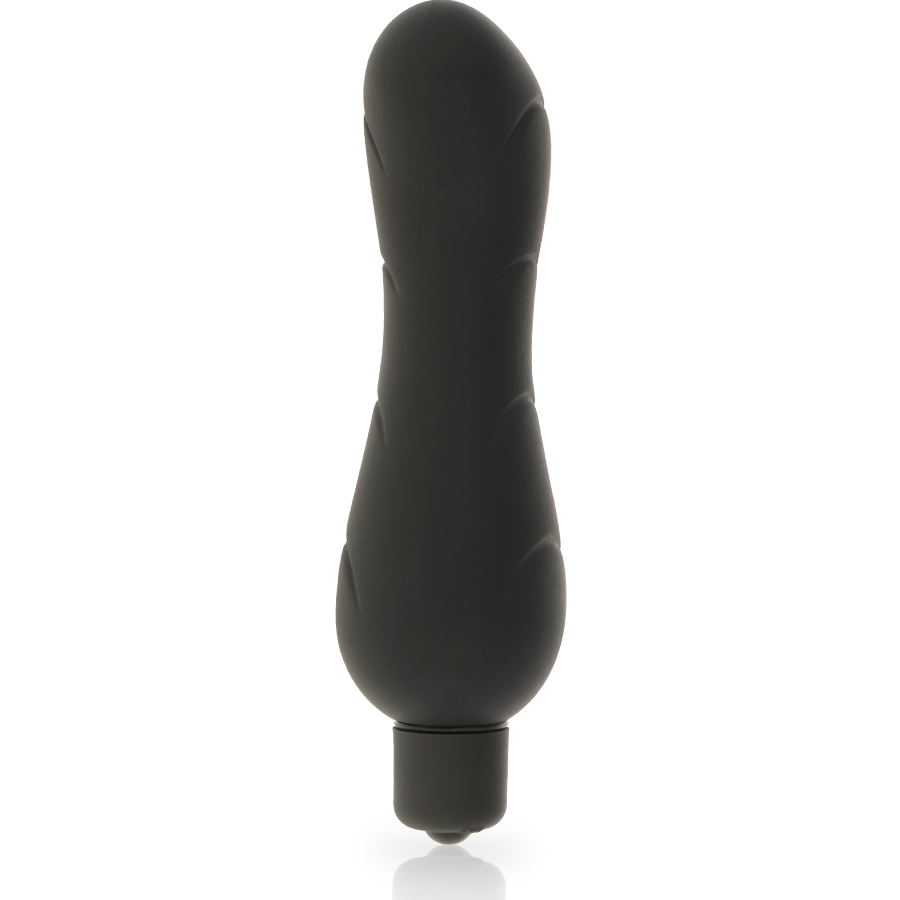 Vibrador de Punto G de Silicona Negra 'Dolce Vita' - Placer y Elegancia