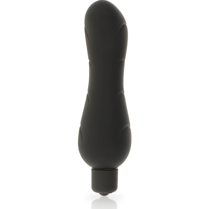 Vibrador de Punto G de Silicona Negra 'Dolce Vita' - Placer y Elegancia