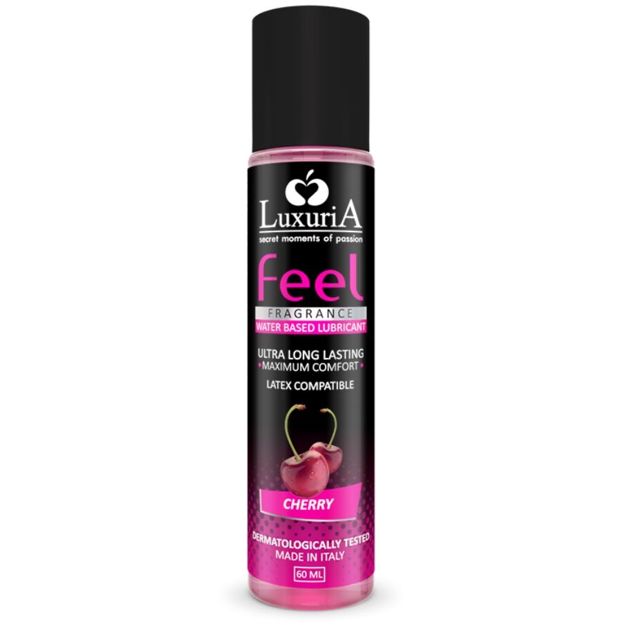Lubricante con Sabor a Cereza Luxuria Feel 60ml - IntimateLine Base Agua