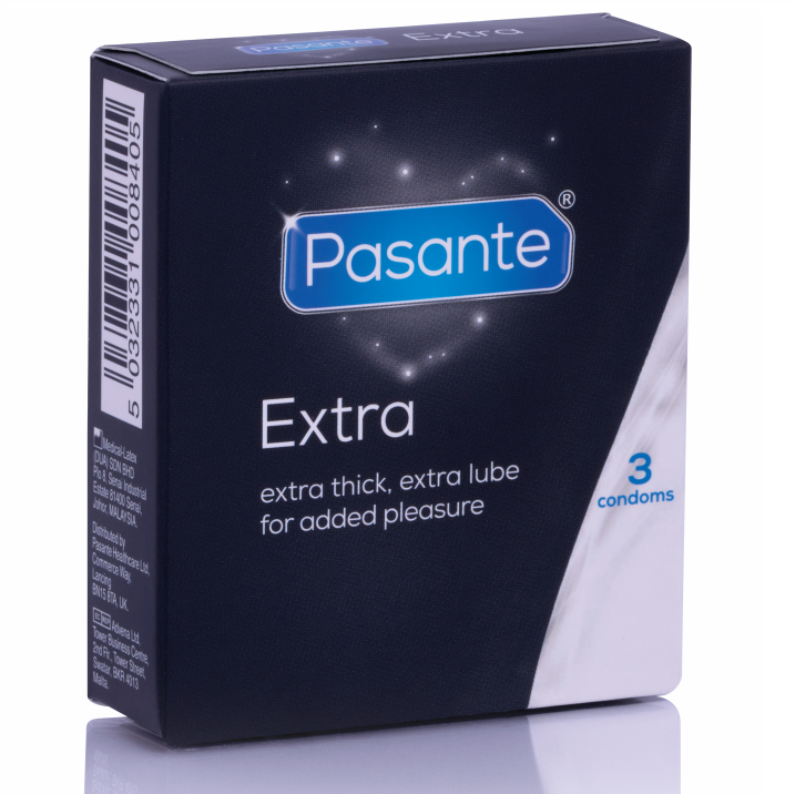 Condones Pasante Extra Gruesos - Pack de 3 Unidades para Mayor Protección