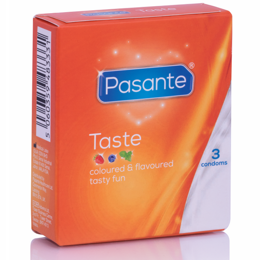 Preservativos Pasante de Sabores - Pack de 3 Unidades