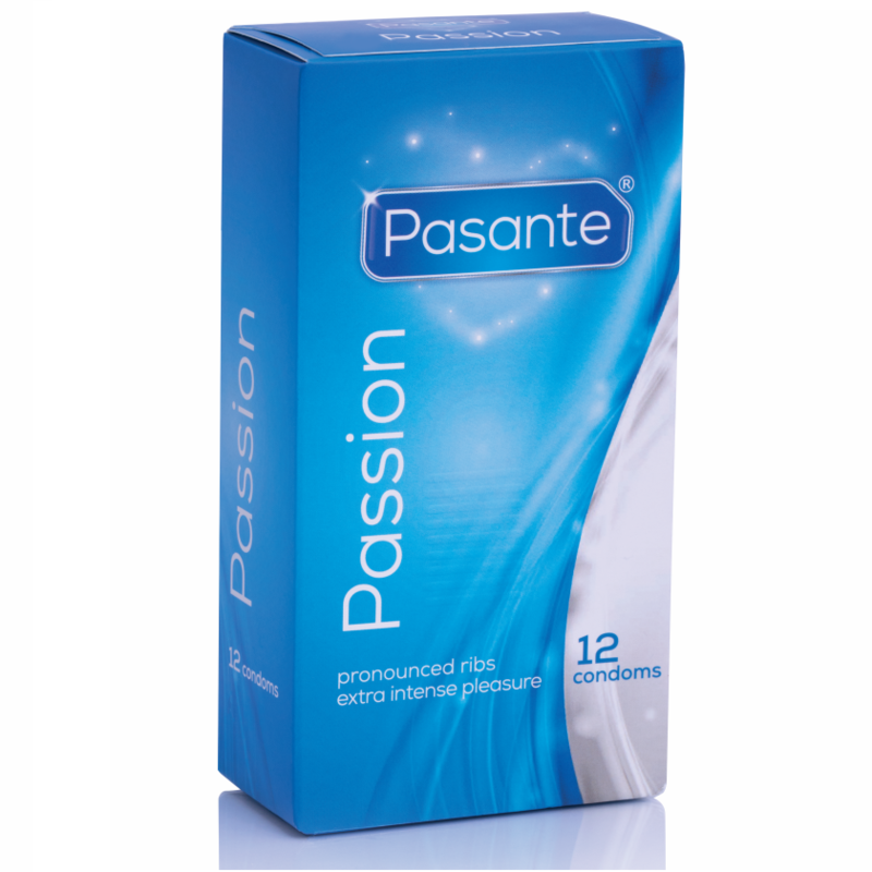Condones Pasante Ribbed Passion: Placer Intenso con Textura Estriada y Puntos de Estimulación