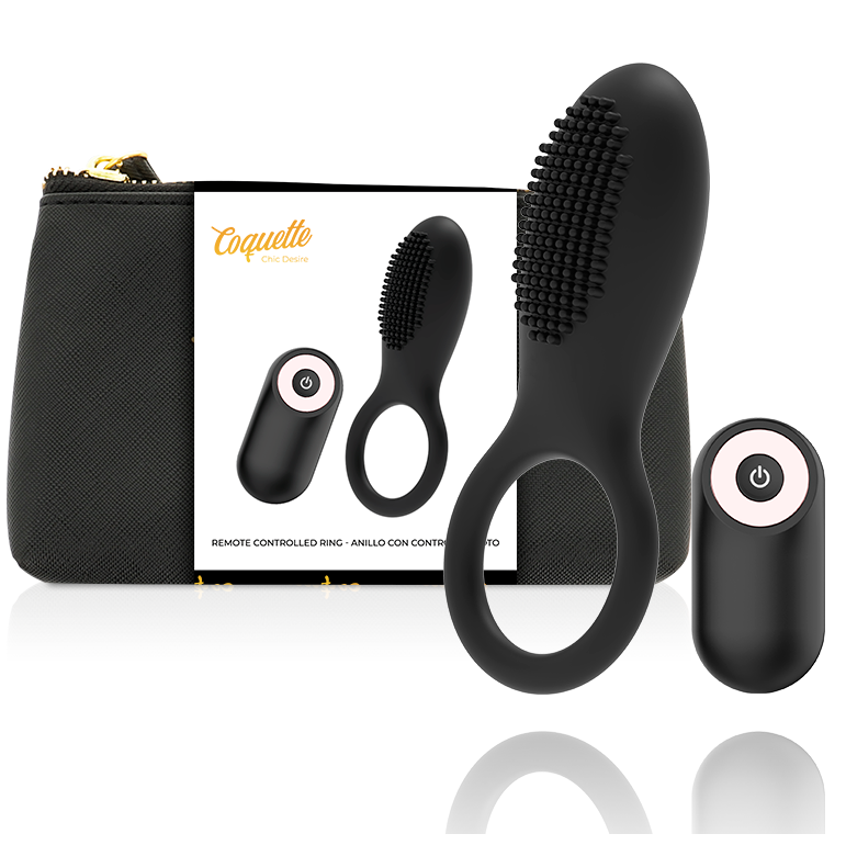 Anillo Vibrador Coquette Chic Desire: Potencia y Placer Elegante para Parejas