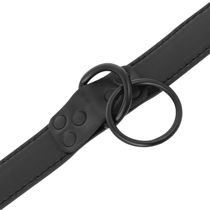 Collar Negro con Cadena - Modelo Darkness
