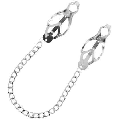 Abrazaderas de Metal para Pezones con Cadena - DARKNESS Sensual Accesorio