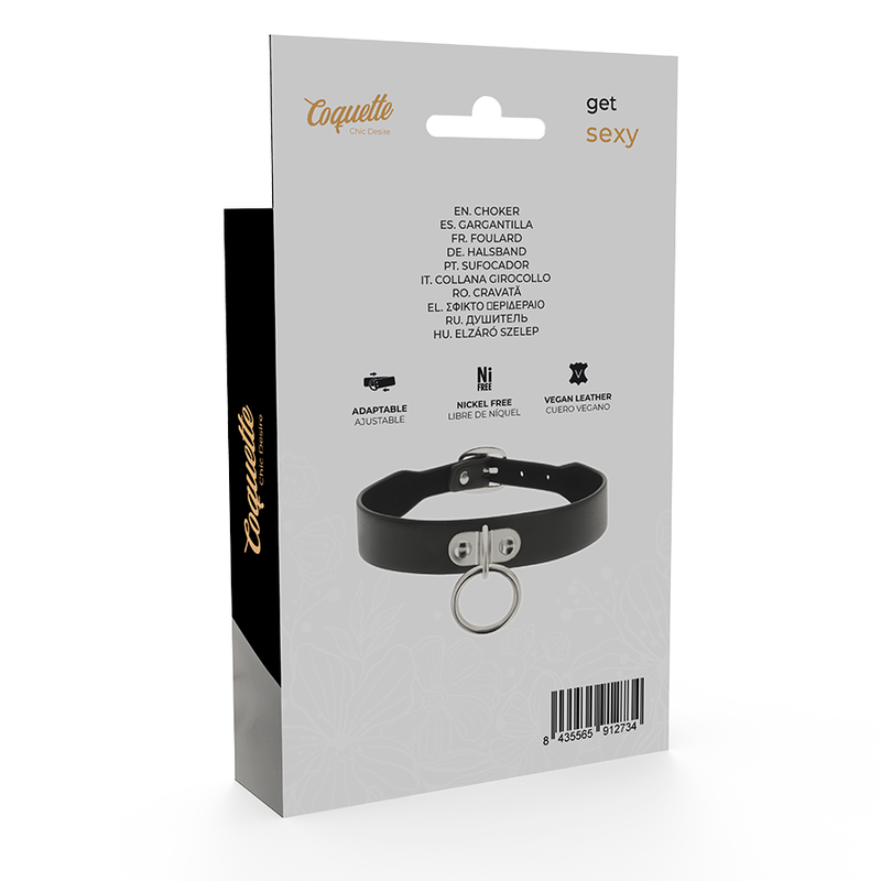 Collar Fetiche de Cuero Vegano Coquette Chic Desire: Elegancia y Confort para la Mujer Moderna