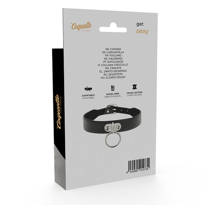 Collar Fetiche de Cuero Vegano Coquette Chic Desire: Elegancia y Confort para la Mujer Moderna