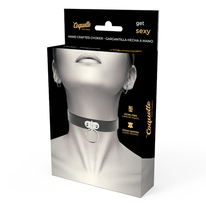 Collar Fetiche de Cuero Vegano Coquette Chic Desire: Elegancia y Confort para la Mujer Moderna