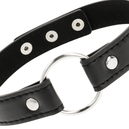 Collar Fetiche Ajustable de Cuero Vegano Coquette Chic Desire - Elegancia y Confort para la Mujer Moderna