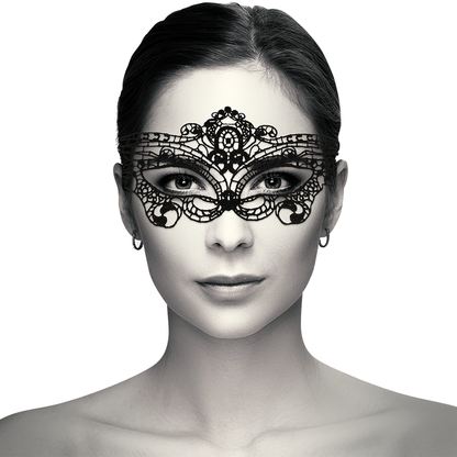 Antifaz de Encaje Negro Coquette Chic Desire - Elegancia y Seducción