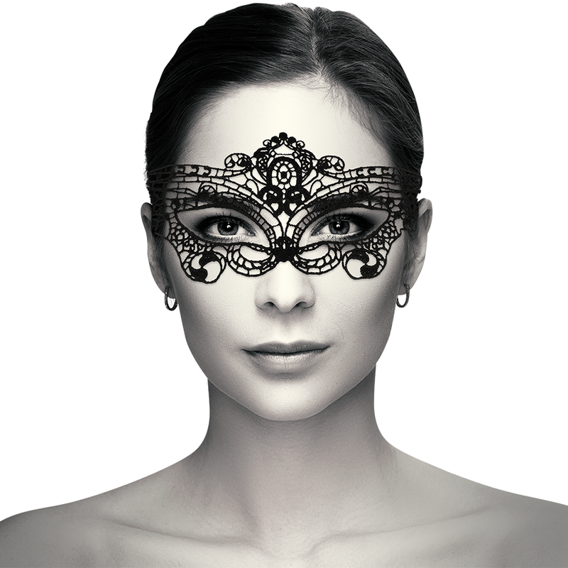 Antifaz de Encaje Negro Coquette Chic Desire - Elegancia y Seducción