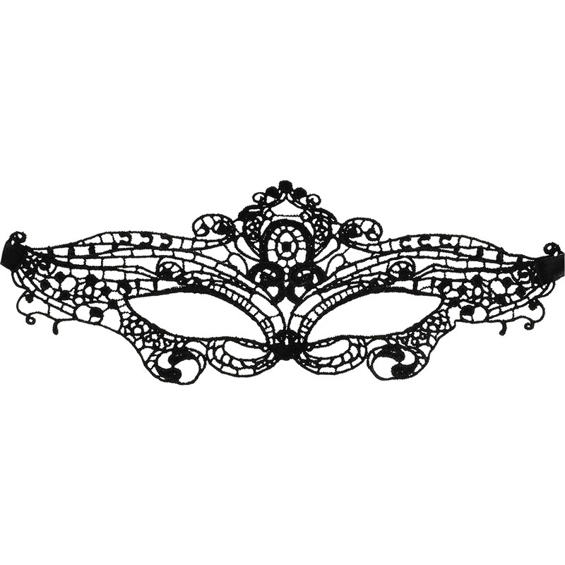 Antifaz de Encaje Negro Coquette Chic Desire - Elegancia y Seducción
