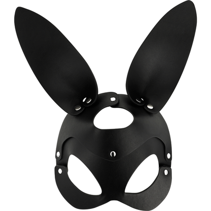 Máscara Vegana de Cuero con Orejas de Conejo - Coquette Chic Desire