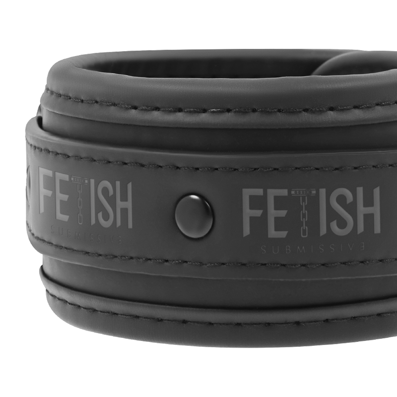 Esposas de Tobillo de Cuero Vegano con Forro de Neopreno - Fetish Submissive