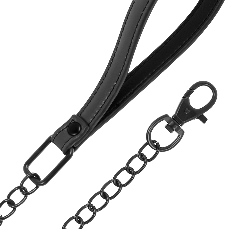 Collar Erótico con Cadena y Forro de Neopreno - Fetish Submissive