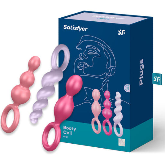 Set de Plugs Anales Satisfyer - Tricolor, 3 Piezas