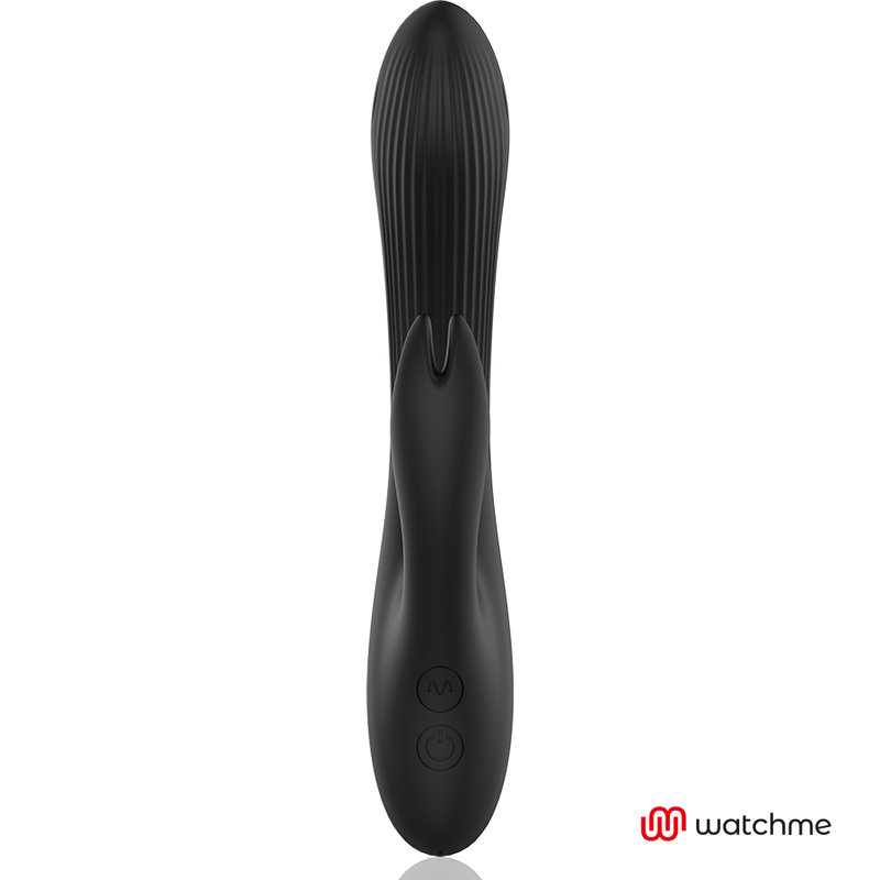 Vibrador Rabbit Negro con Control Remoto y Tecnología WatchMe - ANNE'S DESIRE