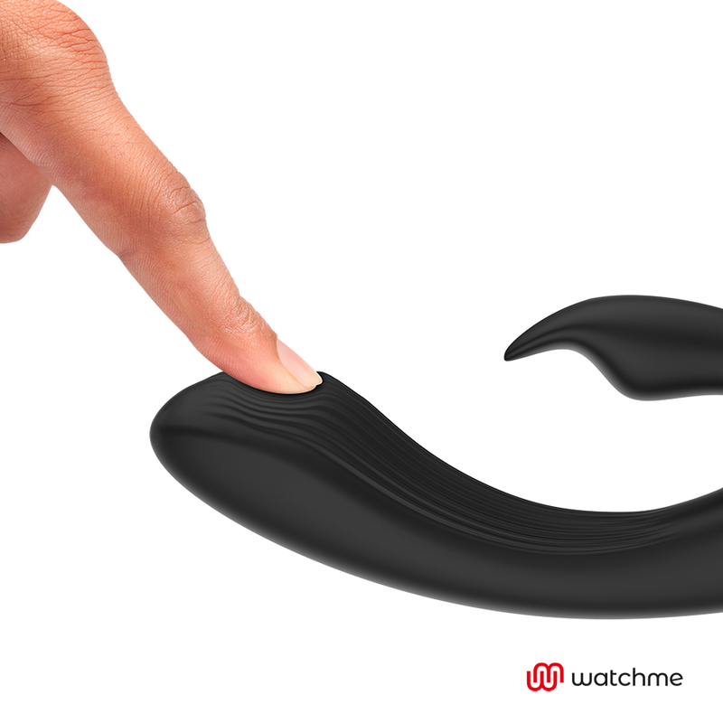 Vibrador Rabbit Negro con Control Remoto y Tecnología WatchMe - ANNE'S DESIRE