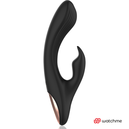 Vibrador Rabbit Negro con Control Remoto y Tecnología WatchMe - ANNE'S DESIRE