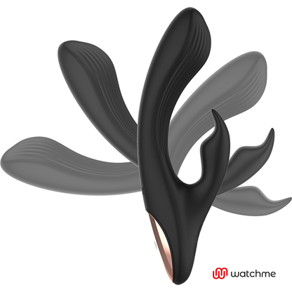 Vibrador Rabbit Negro con Control Remoto y Tecnología WatchMe - ANNE'S DESIRE