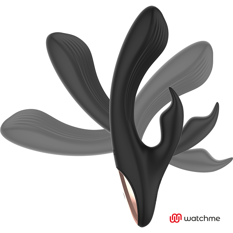 Vibrador Rabbit Negro con Control Remoto y Tecnología WatchMe - ANNE'S DESIRE