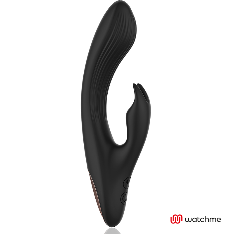 Vibrador Rabbit Negro con Control Remoto y Tecnología WatchMe - ANNE'S DESIRE