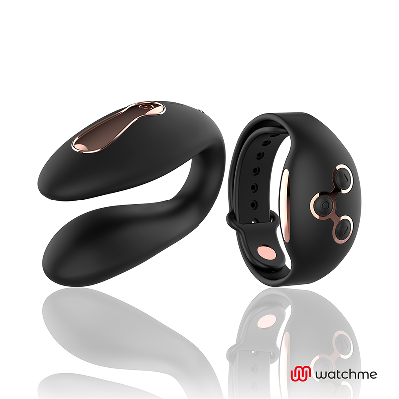 Anne's Desire - Estimulador Dual con Tecnología Watchme en Negro y Dorado