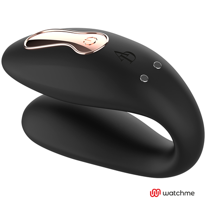 Anne's Desire - Estimulador Dual con Tecnología Watchme en Negro y Dorado