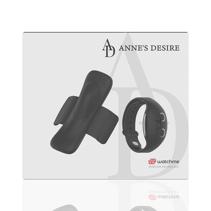 Panty Vibrador Negro con Tecnología WatchMe - Colección Anne's Desire