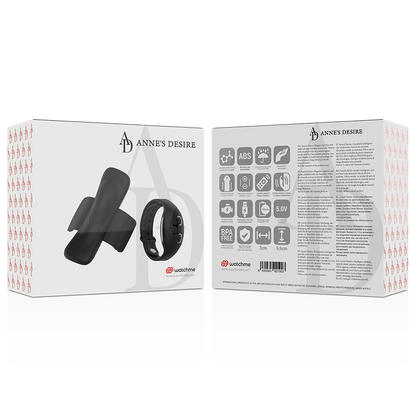 Panty Vibrador Negro con Tecnología WatchMe - Colección Anne's Desire