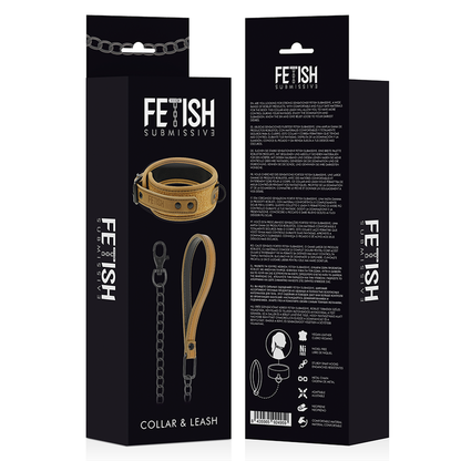 Collar de Neopreno con Cadena Fetish Submissive Origen