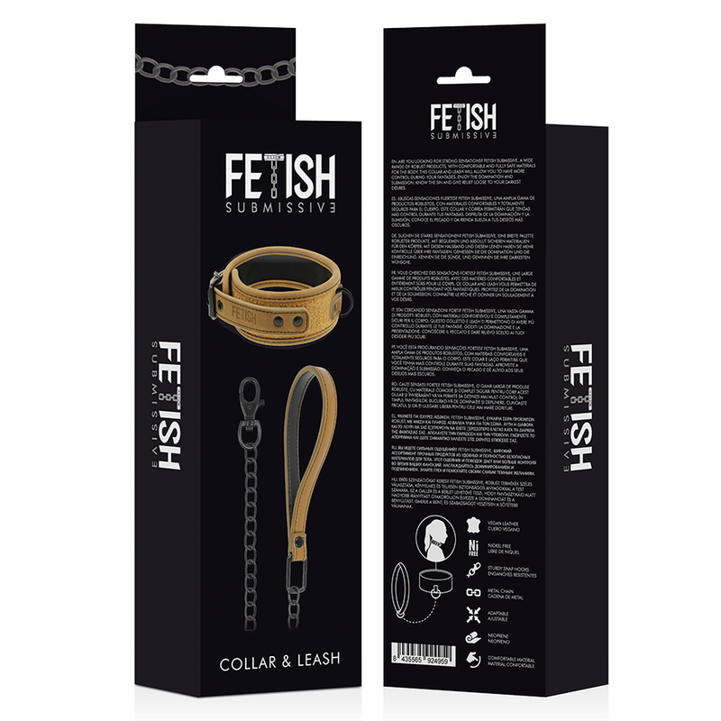 Collar de Neopreno con Cadena Fetish Submissive Origen