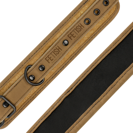 Esposas de Cuero Vegano con Forro de Neopreno - Fetish Submissive Origen