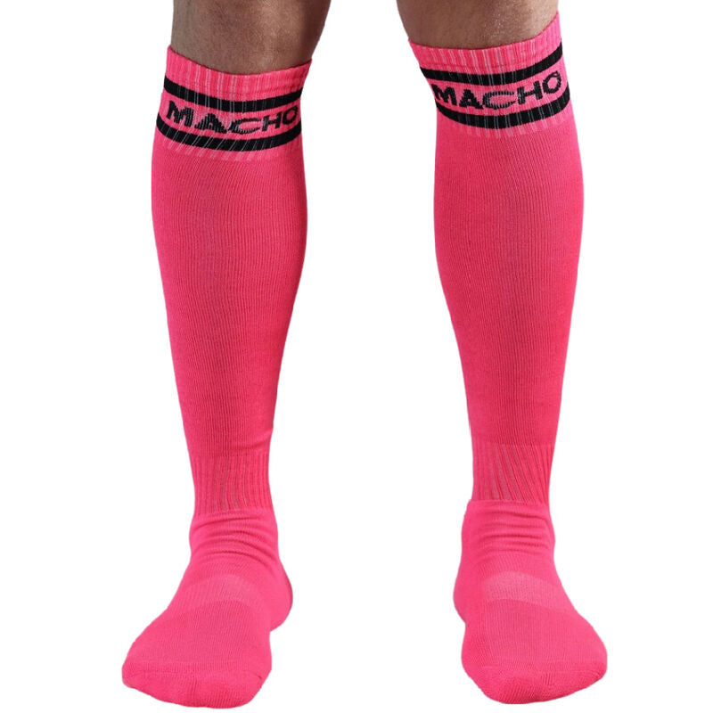 MACHO - CALCETINES LARGOS TALLA ÚNICA ROJO