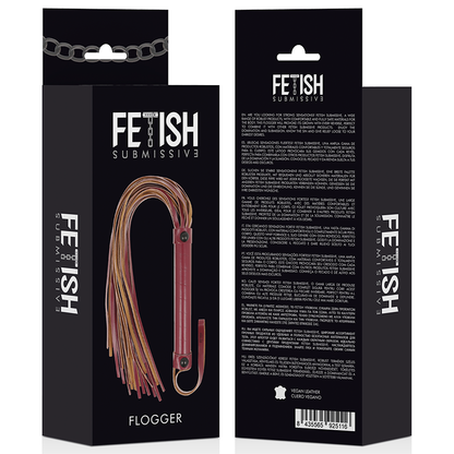 Látigo de Cuero Vegano para Bondage - Fetish Submissive Dark Room