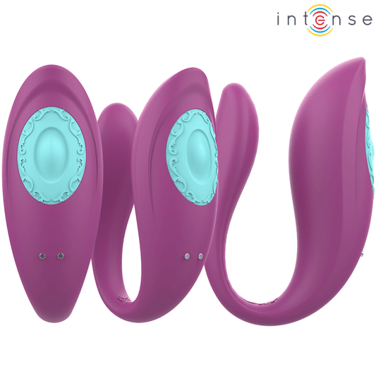 INTENSE - ANNIE ESTIMULADOR & VIBRADOR FORMA DE U MORADO CONTROL REMOTO - Lover Dreams