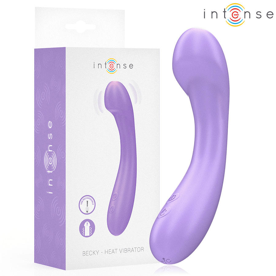INTENSE - BECKY VIBRADOR 19 CM CALENTABLE 7 VIBRACIONES MORADO - Lover Dreams